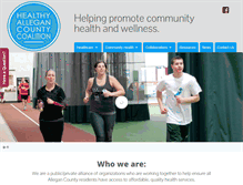 Tablet Screenshot of healthyallegancounty.org